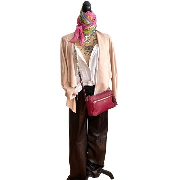 ANGEL SANCHEZ Leather pants black size see comm - Picture 13 of 13